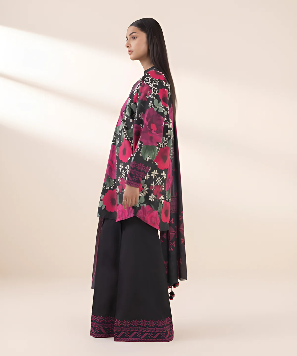 3 Piece - Printed Lawn Suit - Image 4