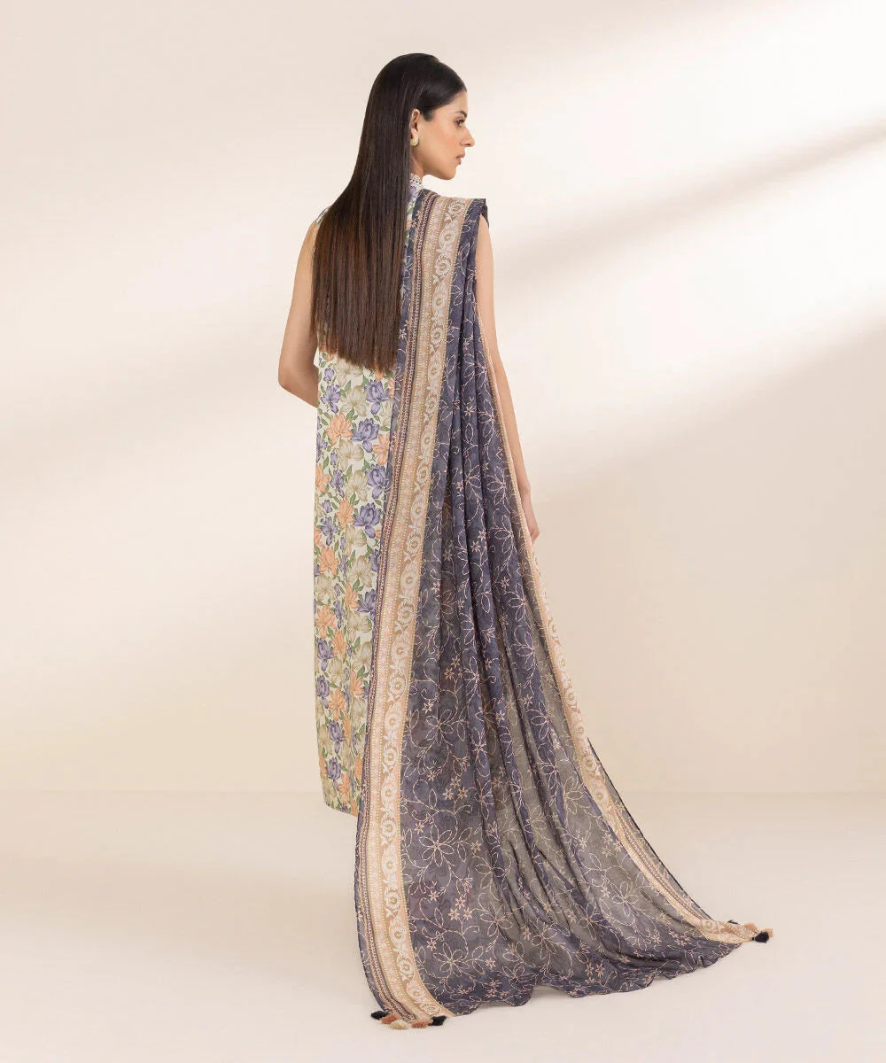 3 PIECE-PRINTED LAWN SUIT - Image 2