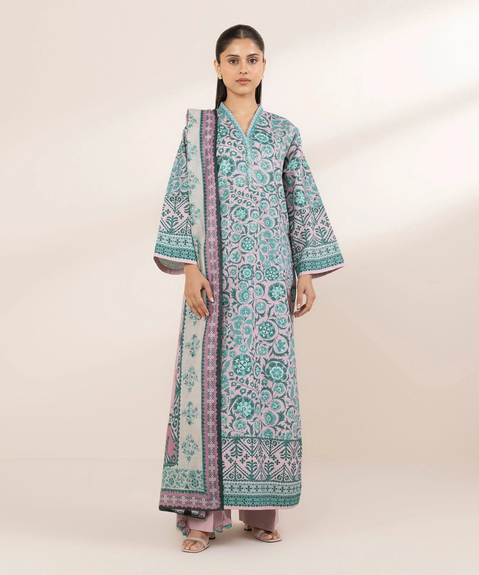 2 Piece - Printed Lawn Suit