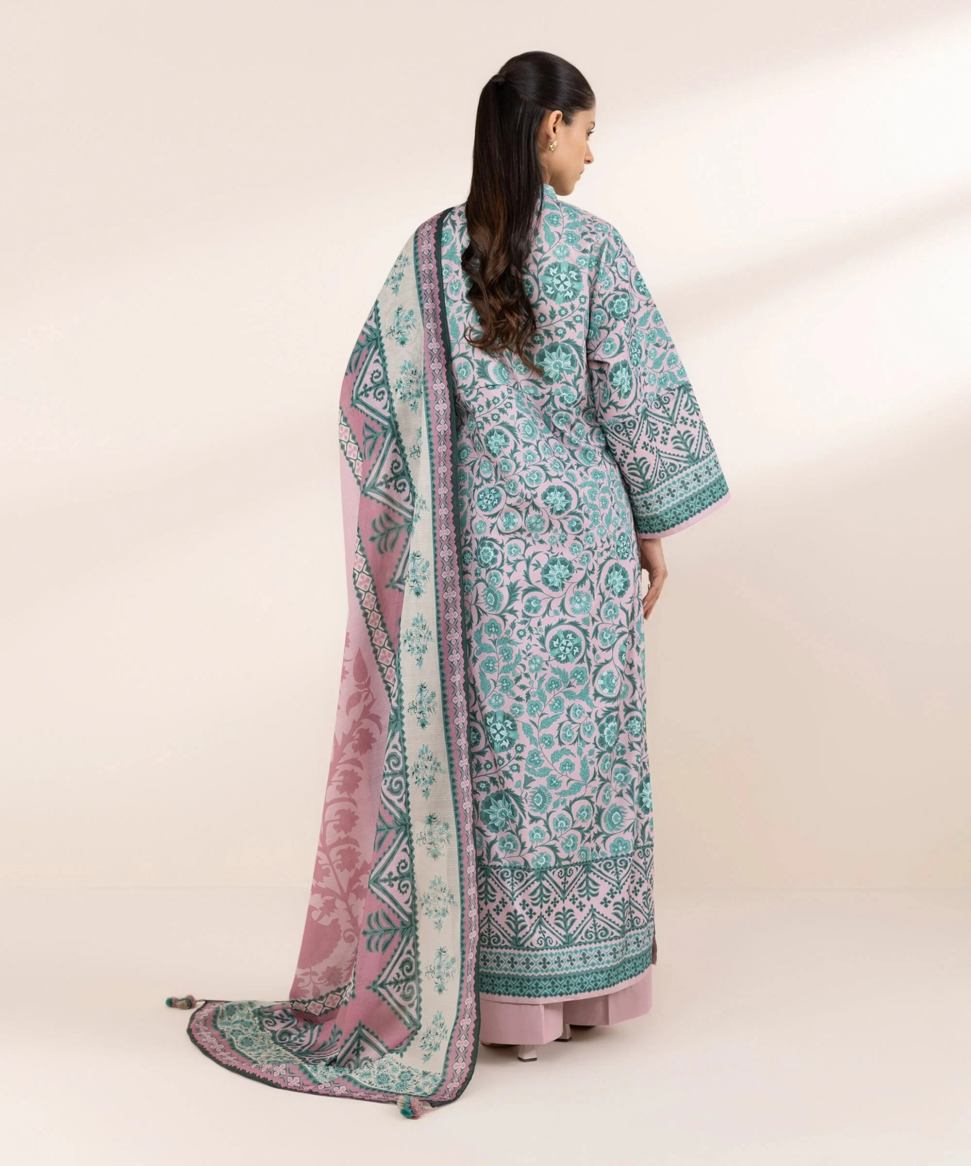 2 Piece - Printed Lawn Suit - Image 2