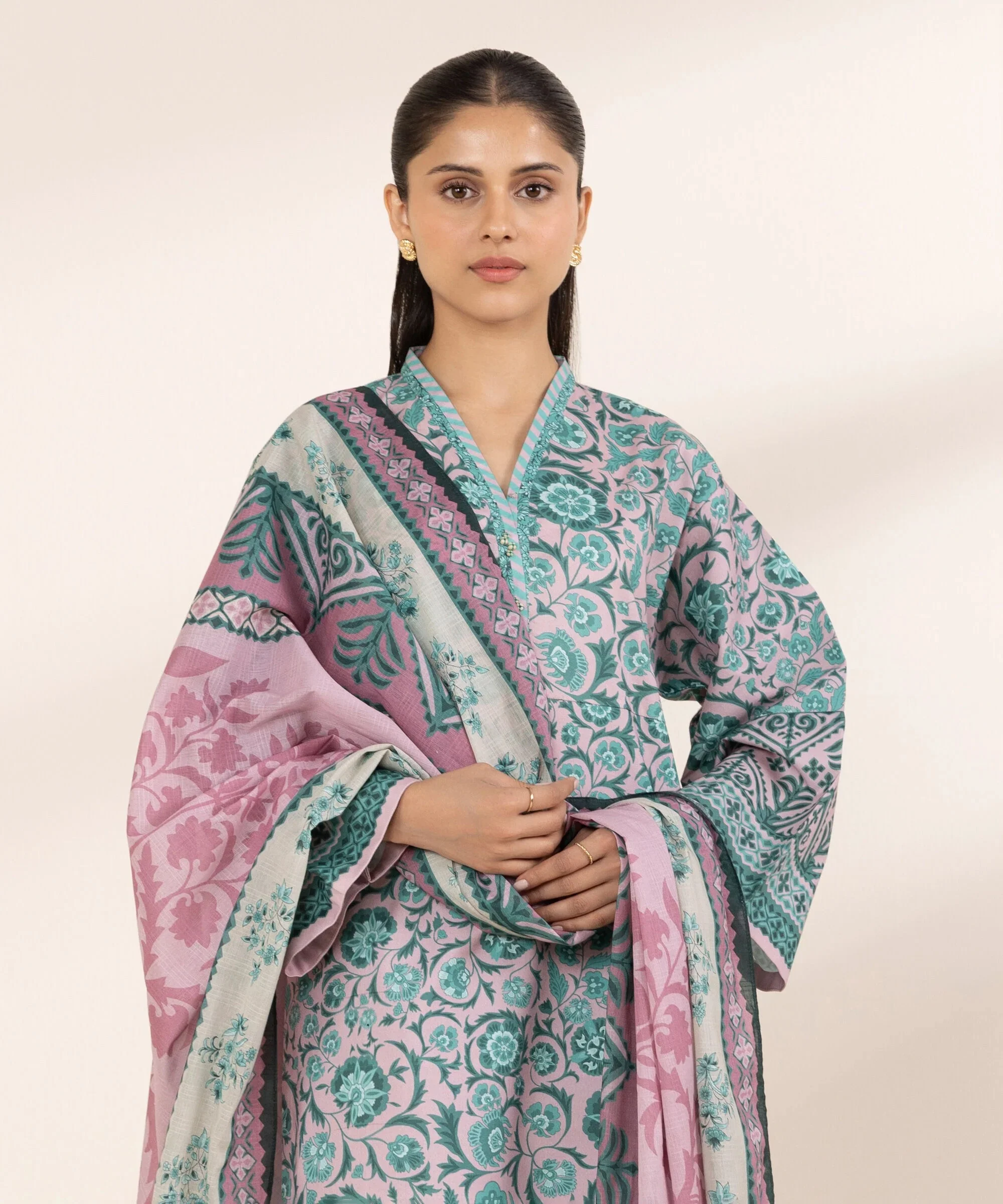 2 Piece - Printed Lawn Suit - Image 3