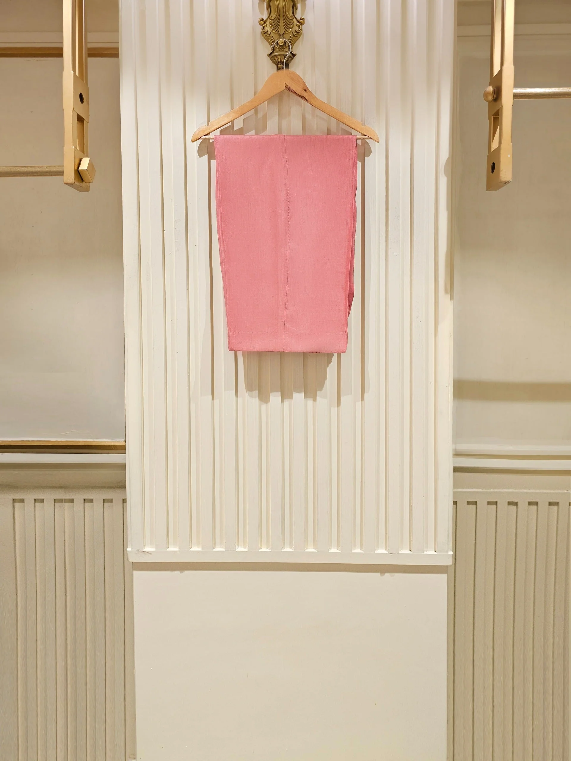 3 Piece - Pure Cotton Net Embroidered Suit - Image 5