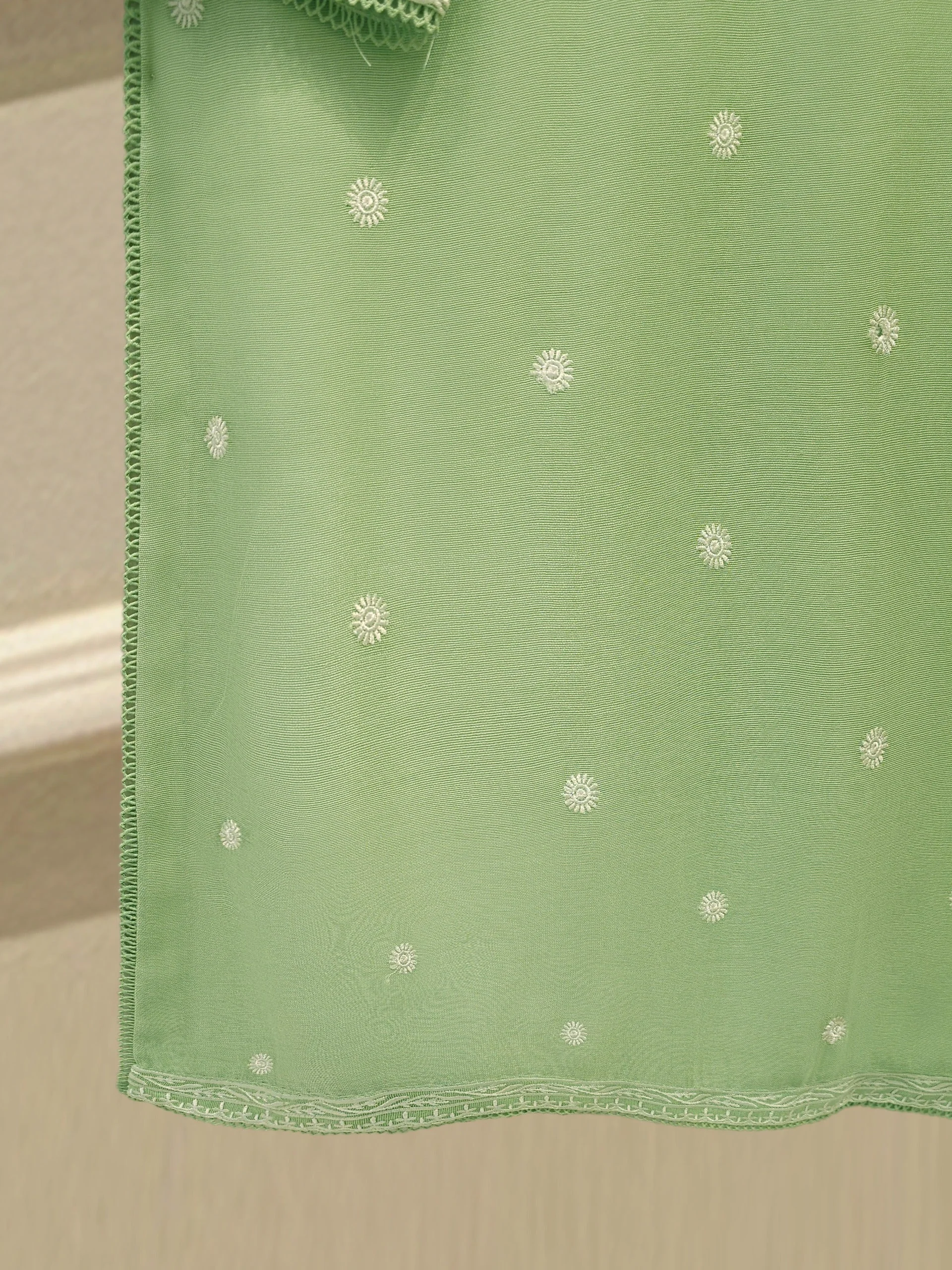 3 Piece - Pure Embroidered Cotton Net Suit - Image 7