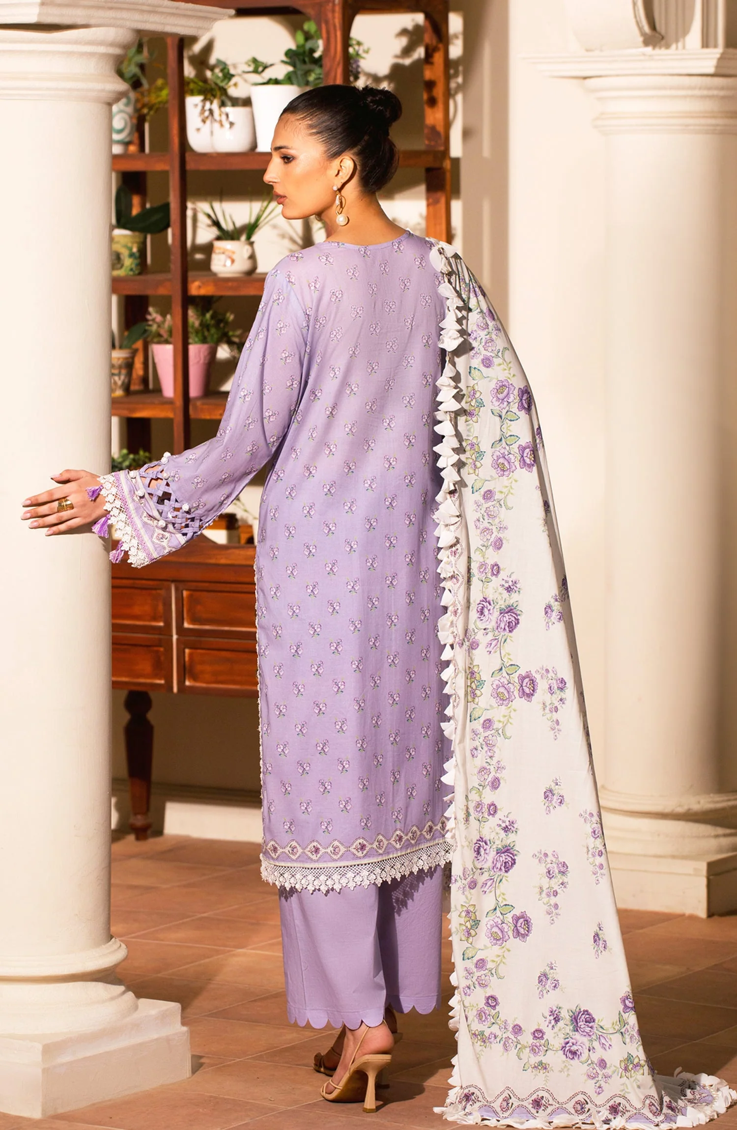 3 PIECE STITCHED LAWN SUIT - Image 2