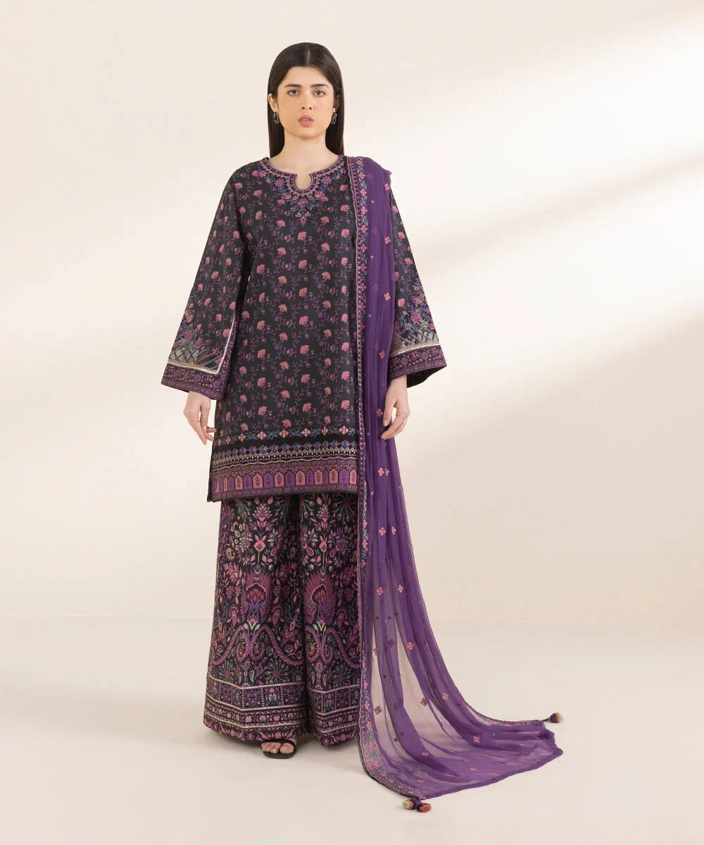 3 Piece - Embroidered Lawn Suit