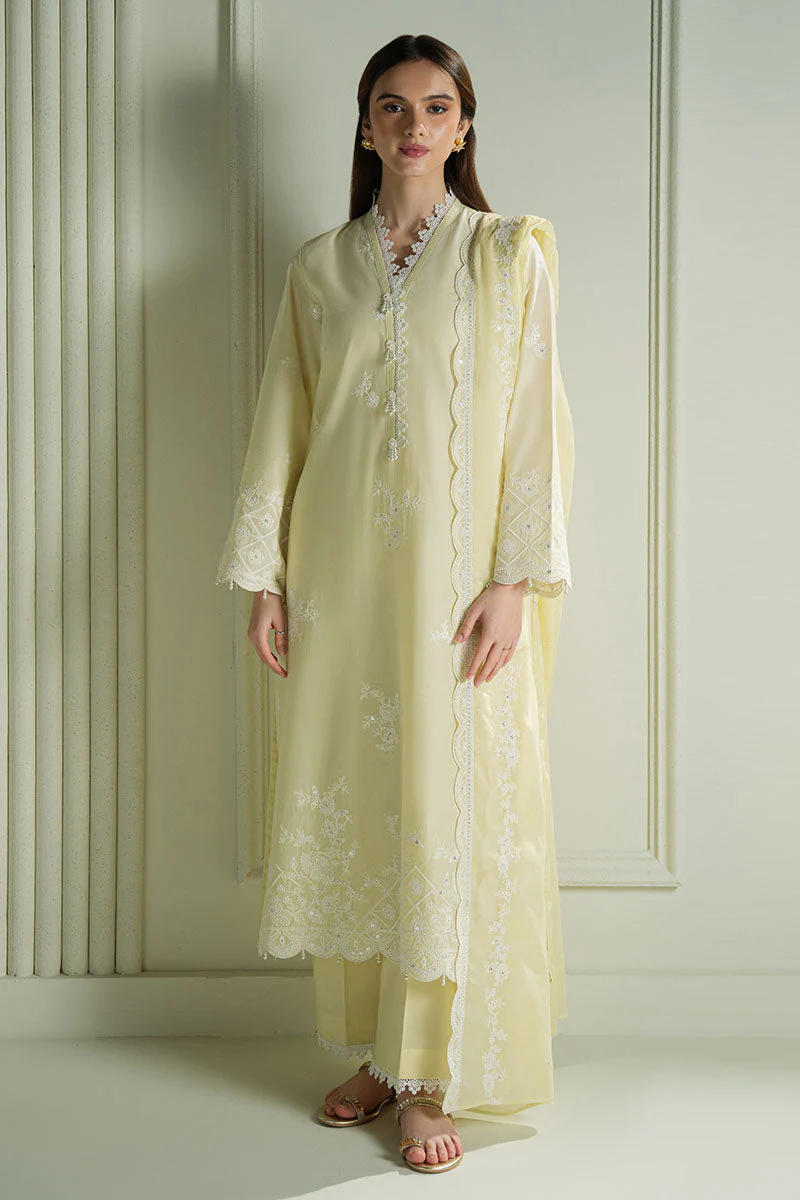3PC EMBROIDERED LAWN SUIT