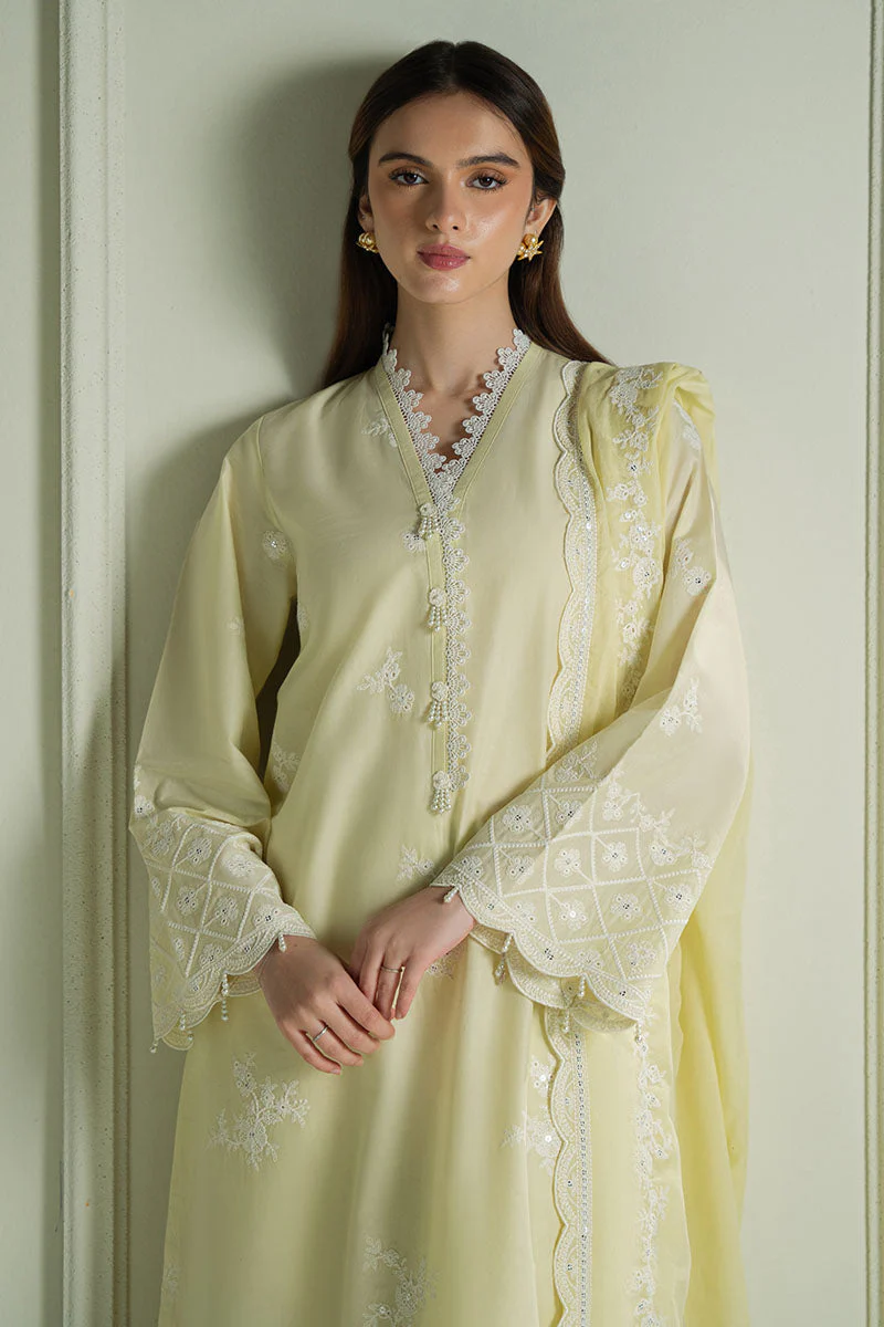3PC EMBROIDERED LAWN SUIT - Image 3