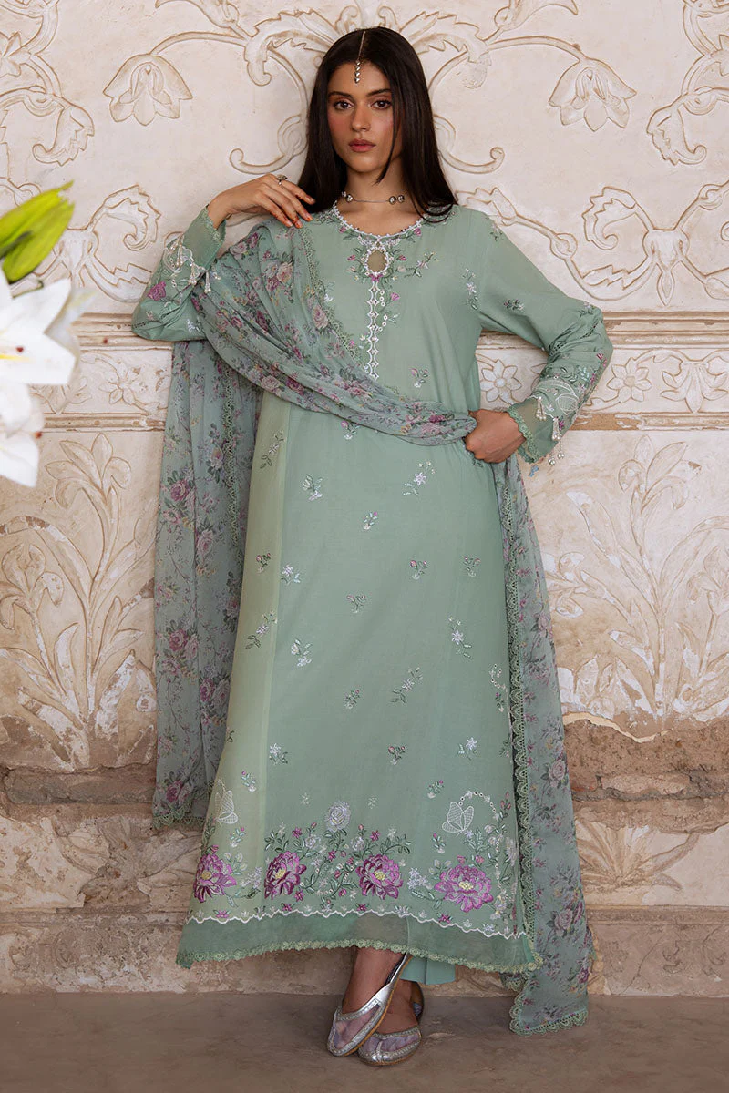 3PC EMBROIDERED LAWN SUIT - Image 4