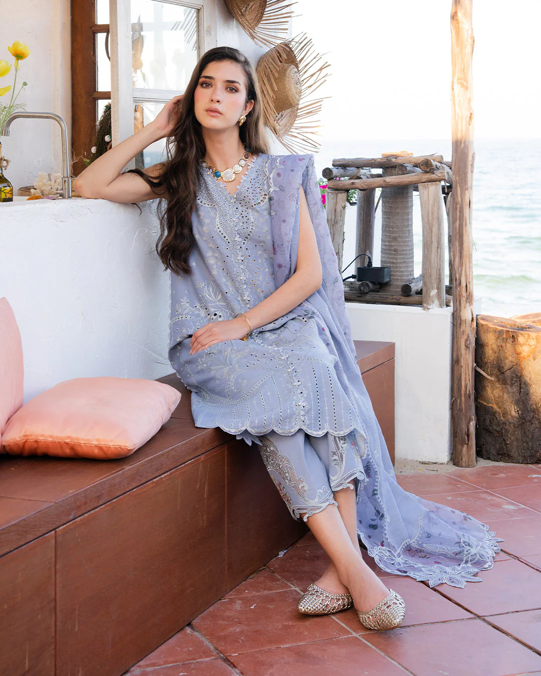 3Pc Lawn Embroidered Suit - Image 5