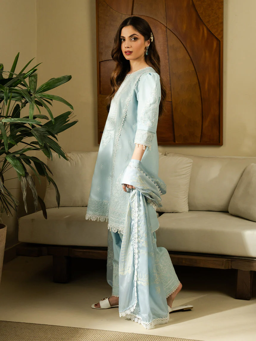 3Pc Unstitched Summer Lawn - Image 2