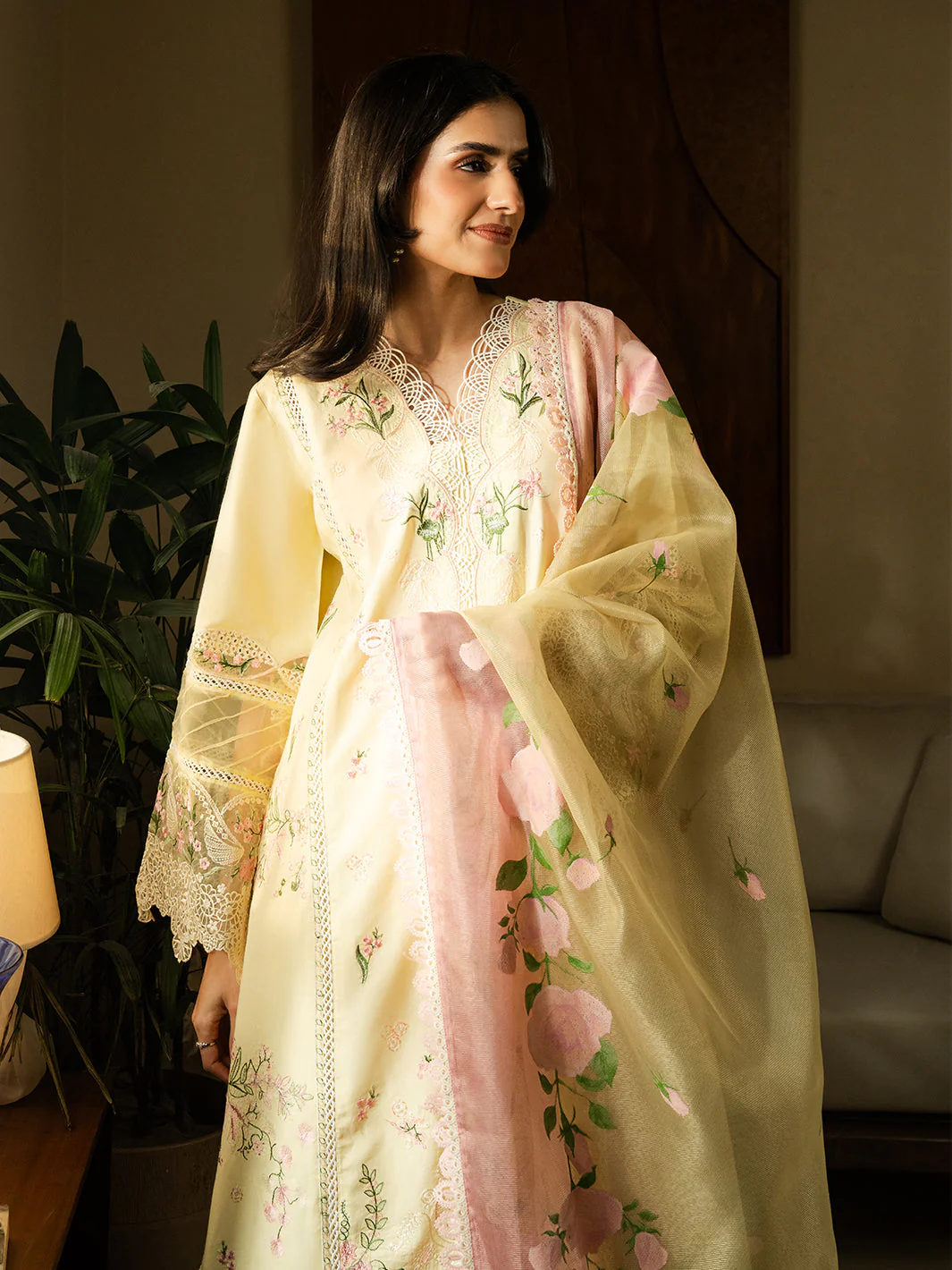 3Pc Unstitched Summer Lawn - Image 3