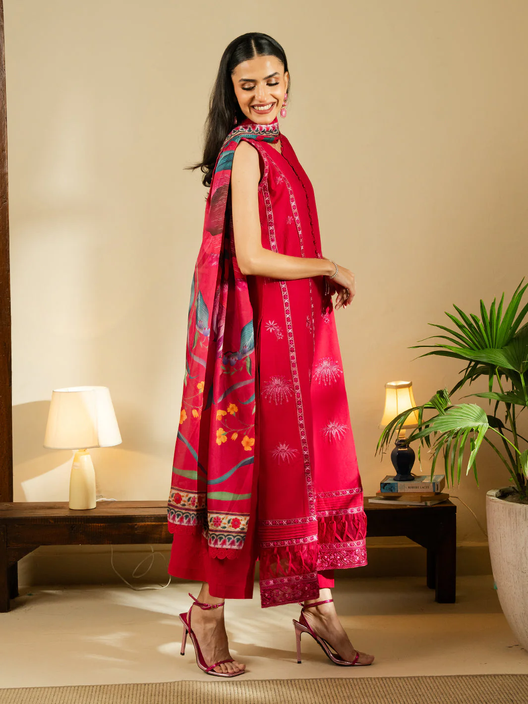 3Pc Unstitched Summer Lawn - Image 2