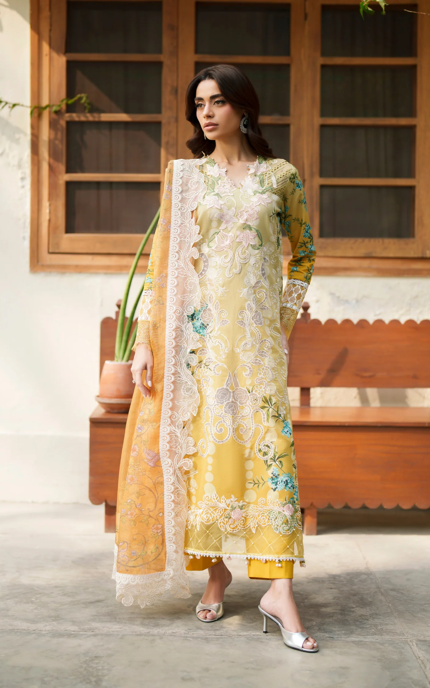 3pcs Embroidered Unstitched Summer