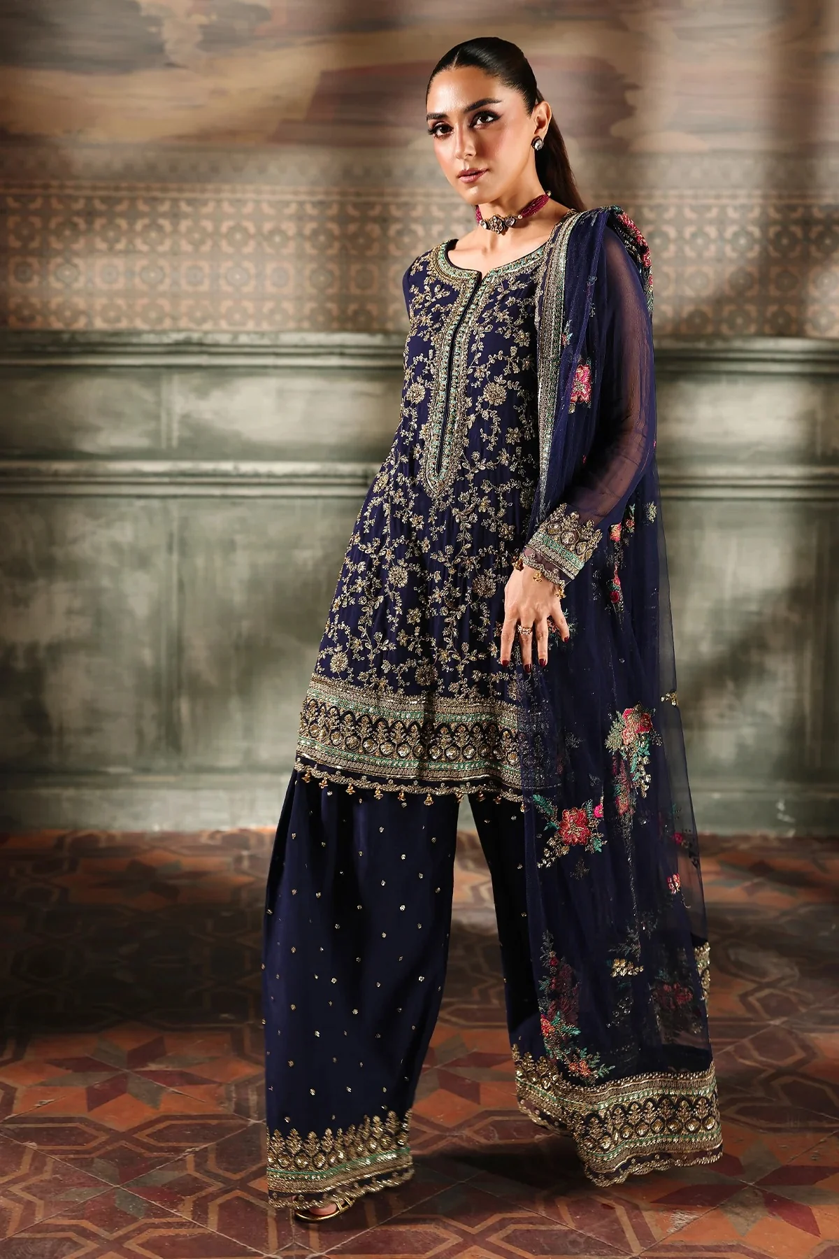 4-PC Charizma Unstitched Luxury Collection - Image 2