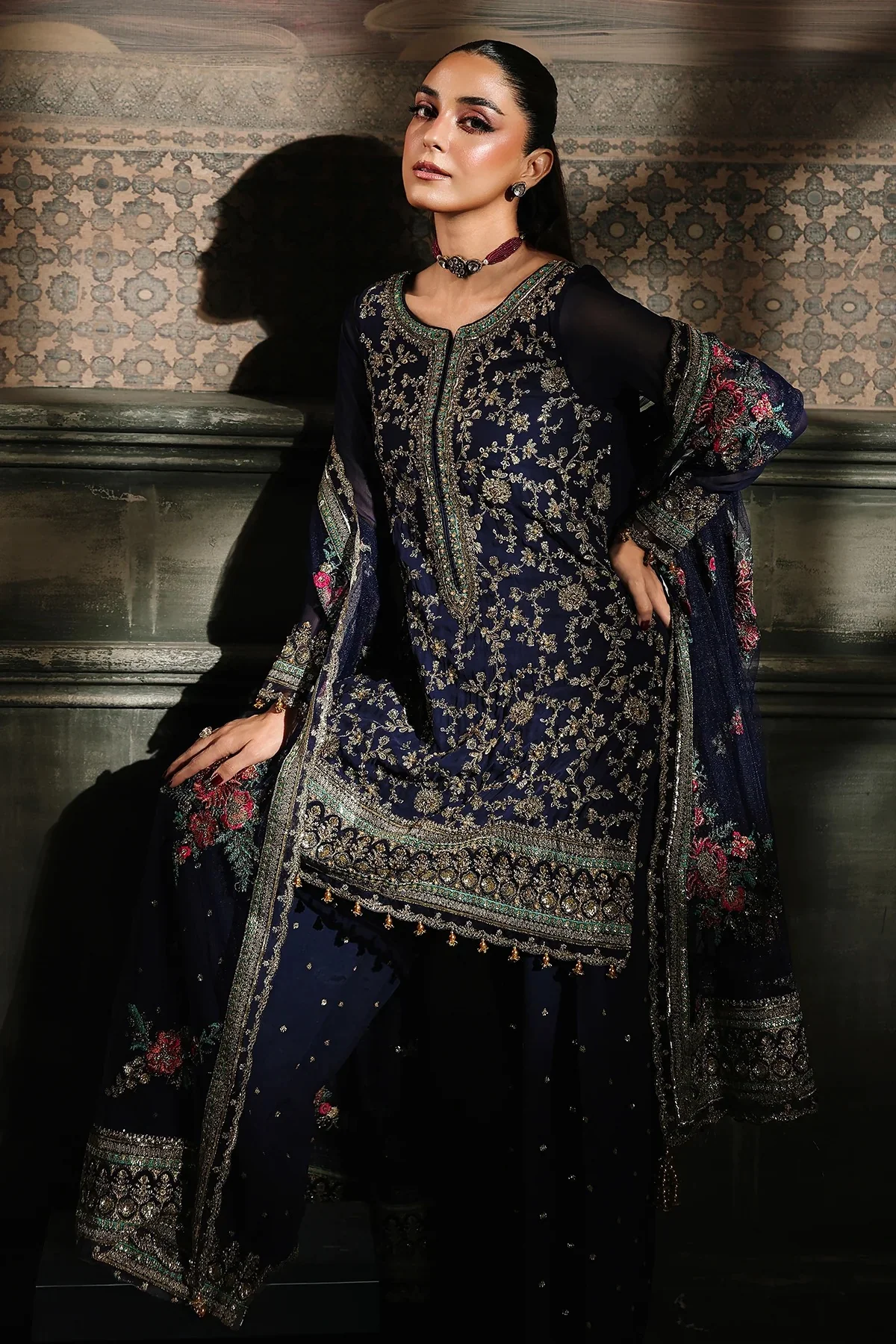 4-PC Charizma Unstitched Luxury Collection - Image 5