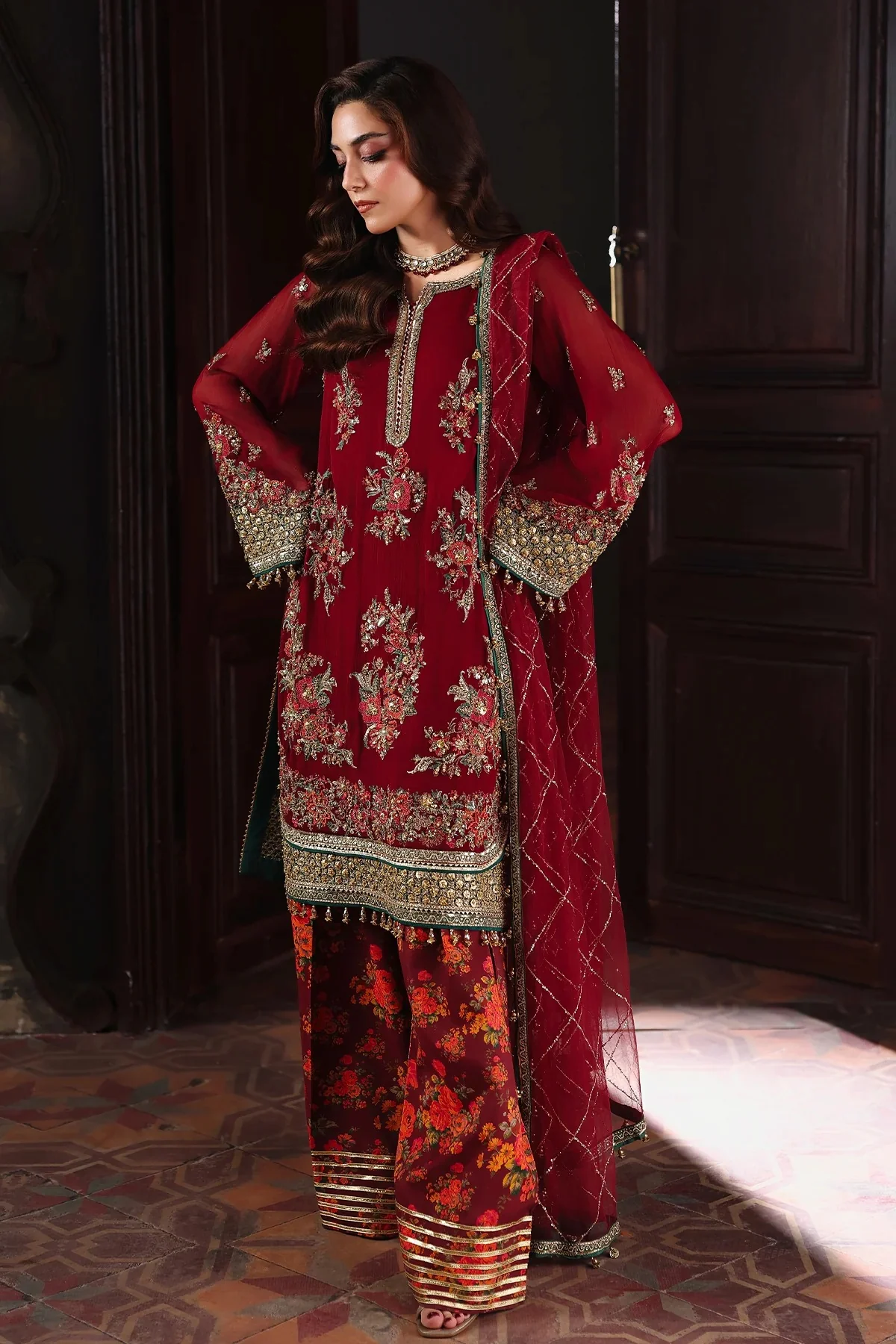 4-PC Charizma Unstitched Luxury Collection