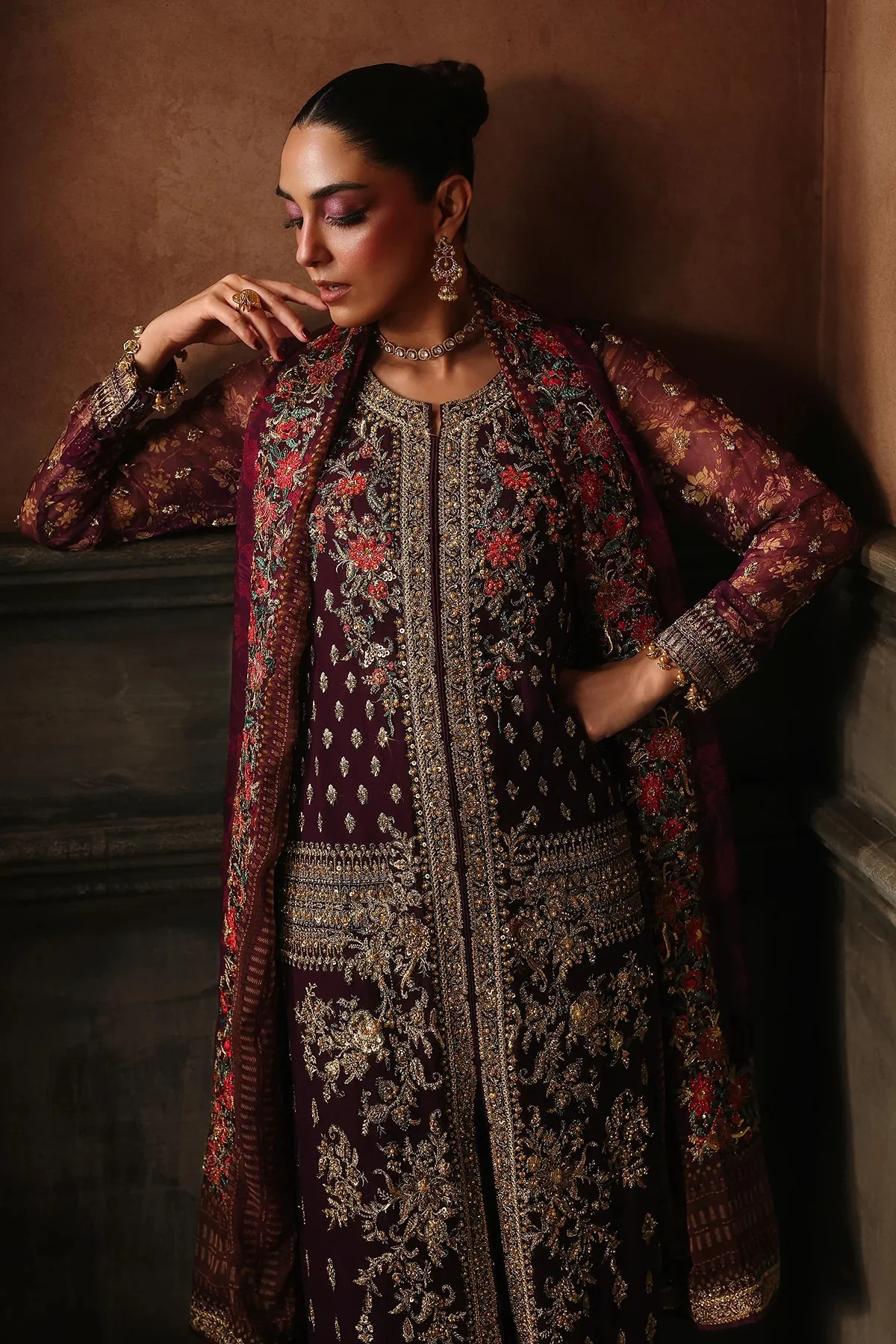 4-PC Charizma Unstitched Luxury Collection - Image 4