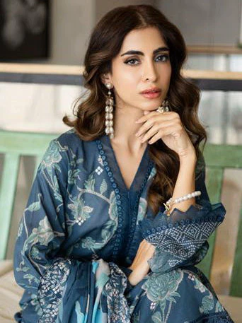 Aafreen Scalloped Lawn - Image 4