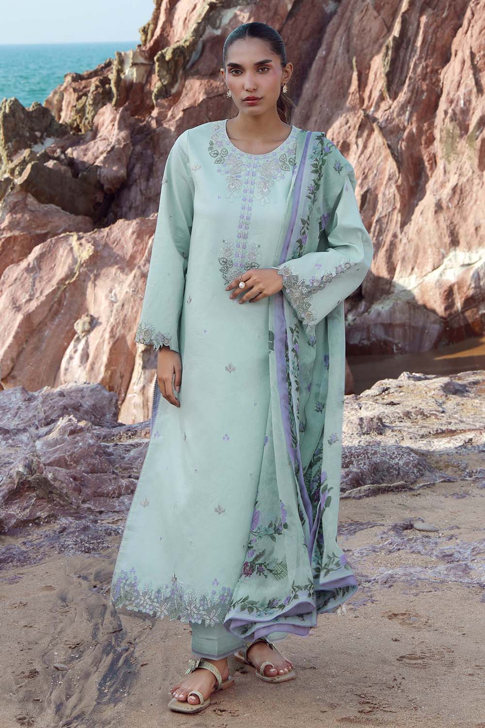 Afsanah Embroidered Lawn