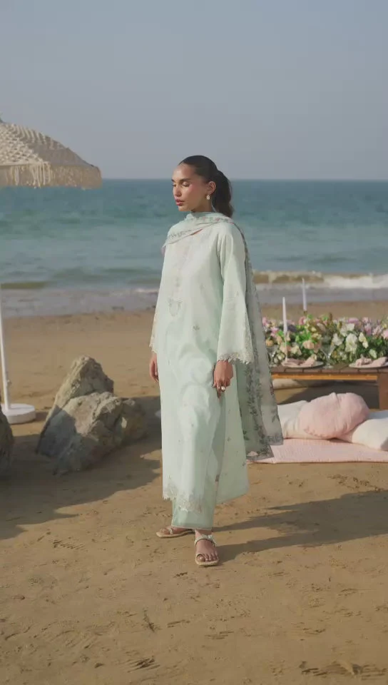 Afsanah Embroidered Lawn - Image 5