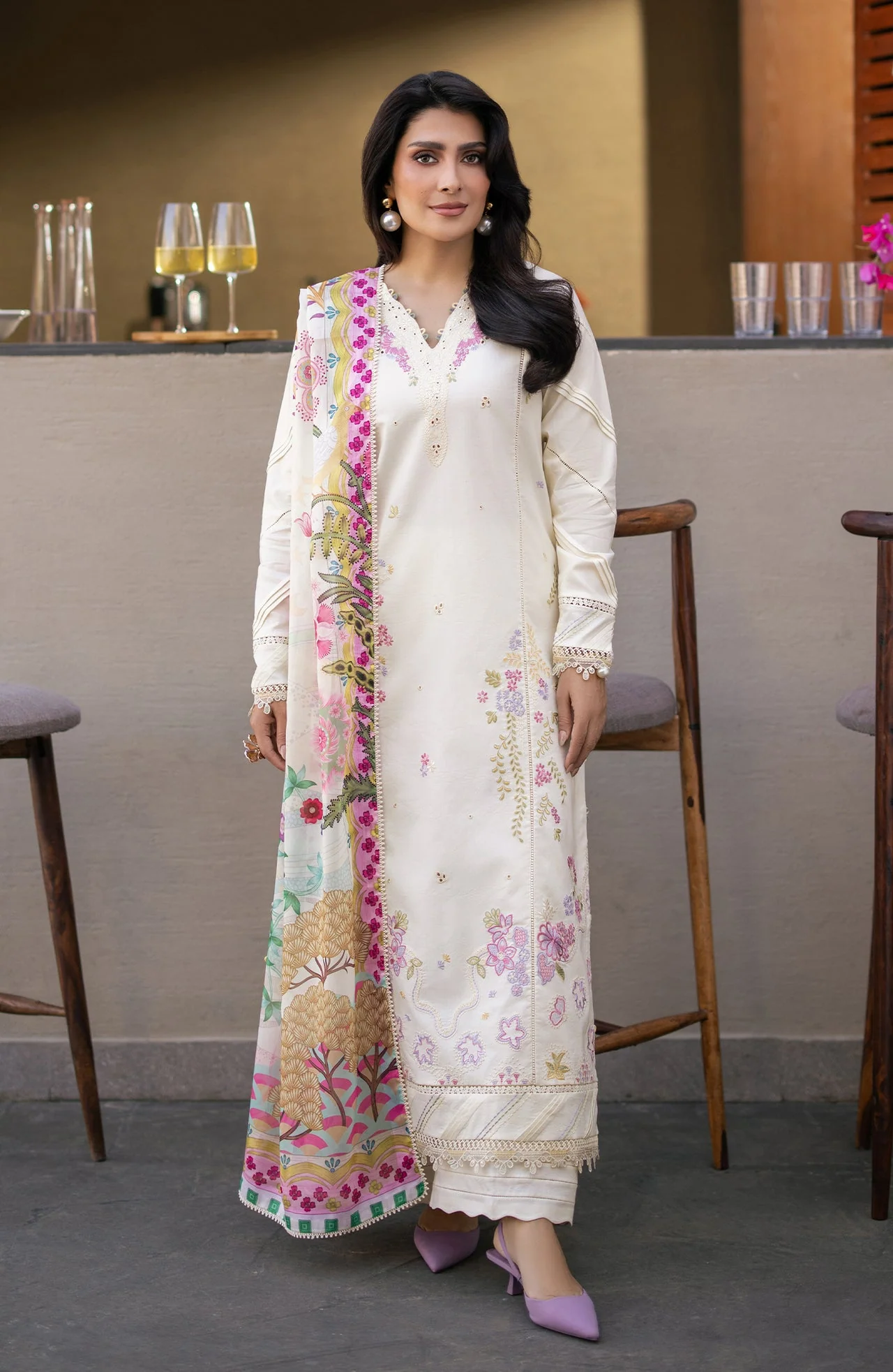Afsanah Embroidered Lawn