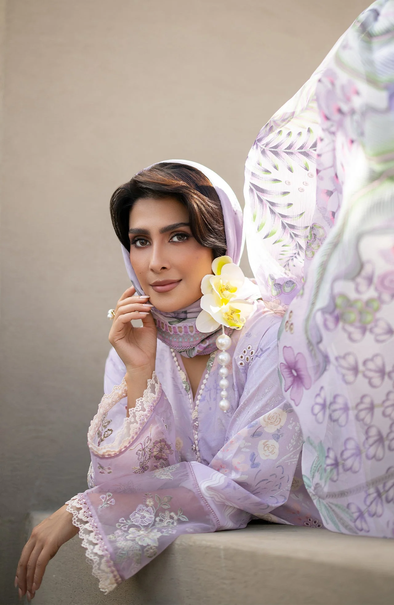 Afsanah Embroidered  Lawn - Image 4