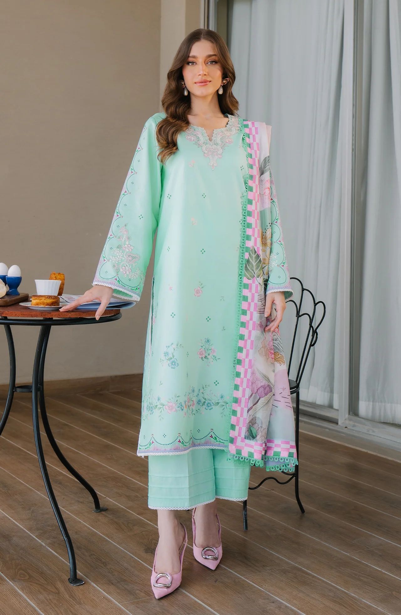 Afsanah Embroidered  Lawn