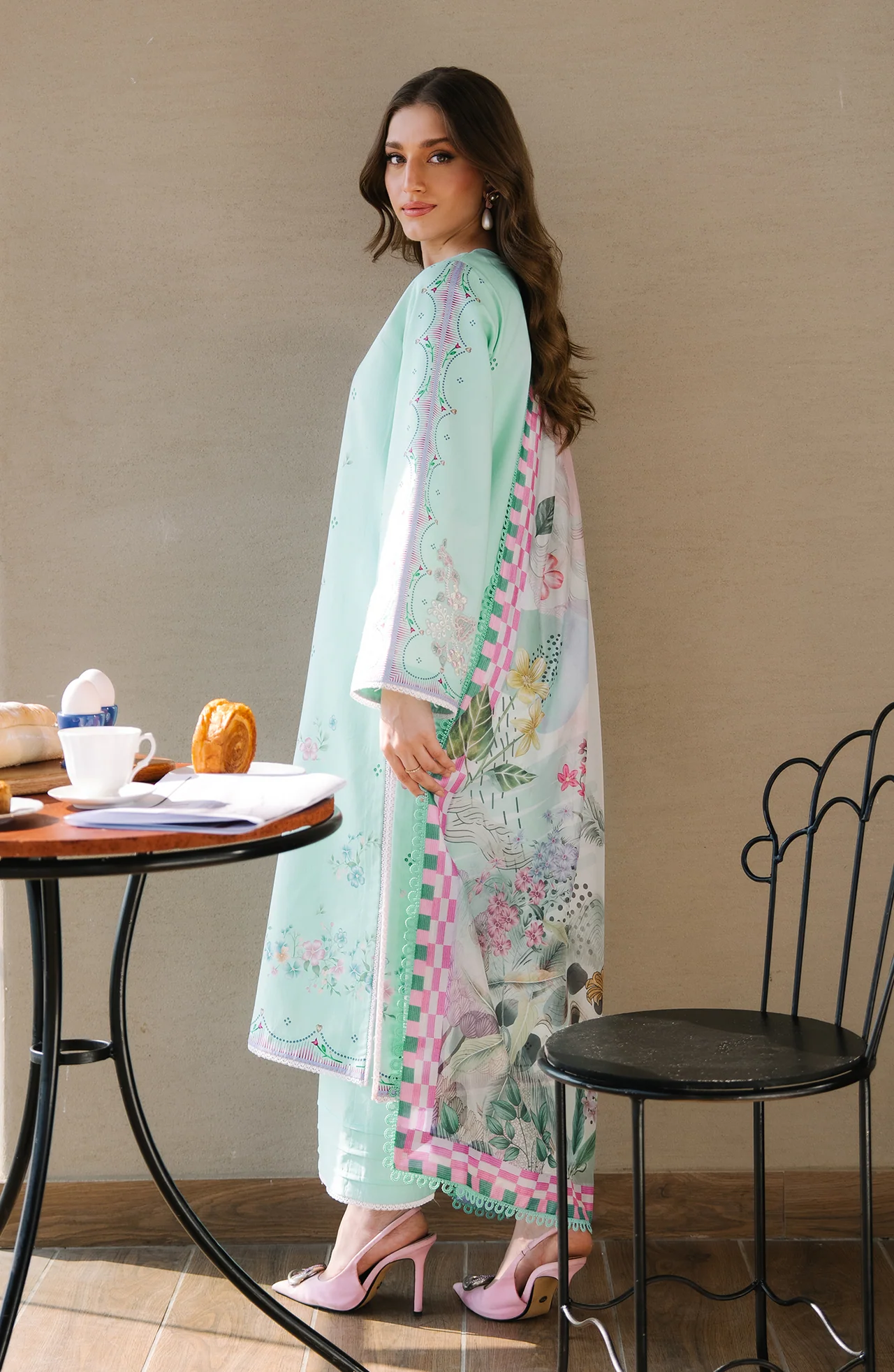 Afsanah Embroidered  Lawn - Image 3