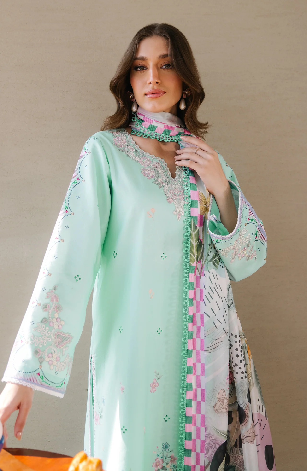 Afsanah Embroidered  Lawn - Image 4
