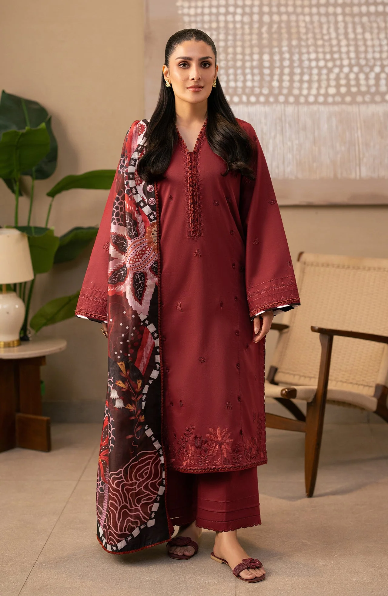 Afsanah Embroidered  Lawn