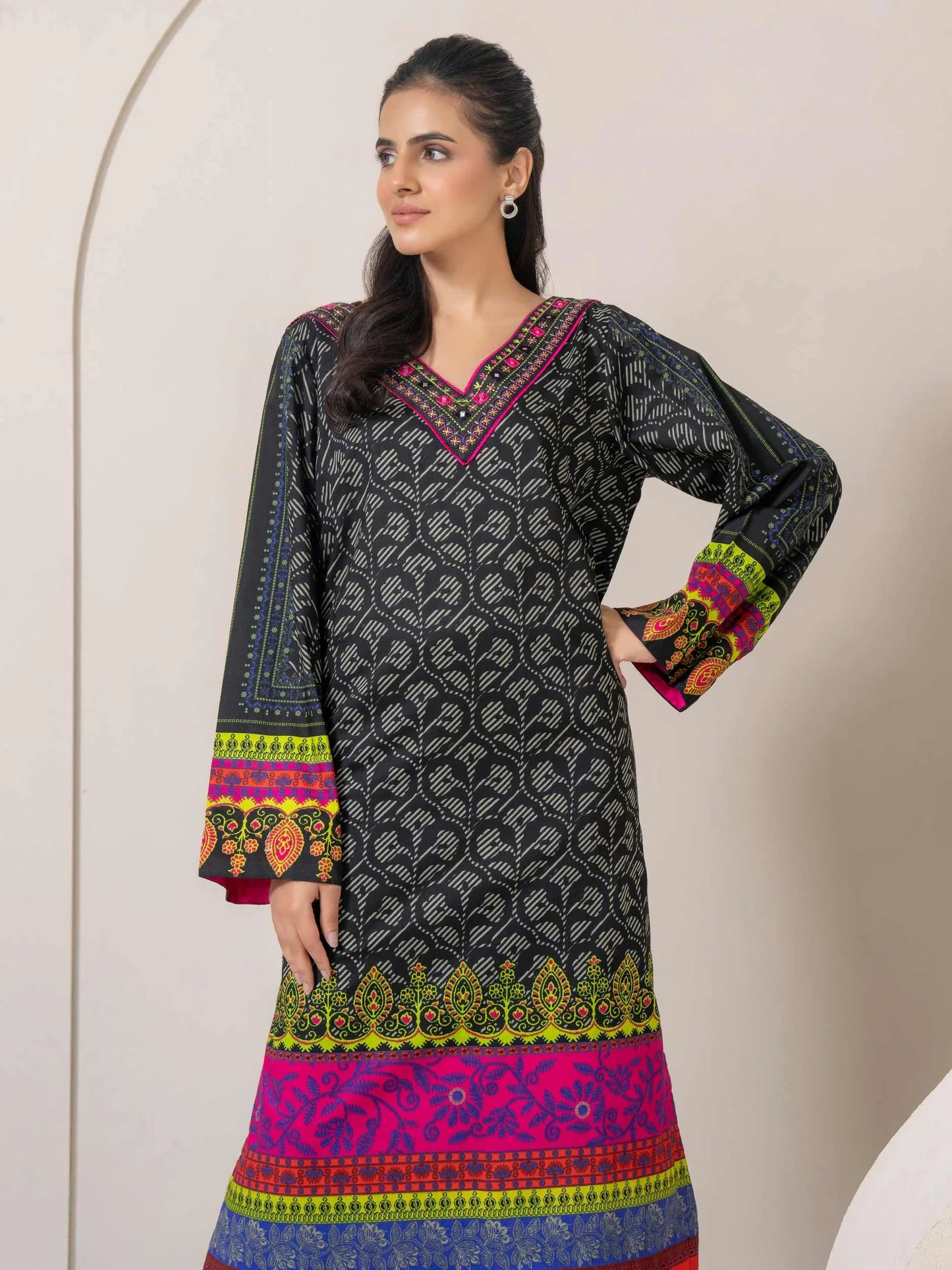 Cambric Shirt-Embroidered (Pret) - Image 4