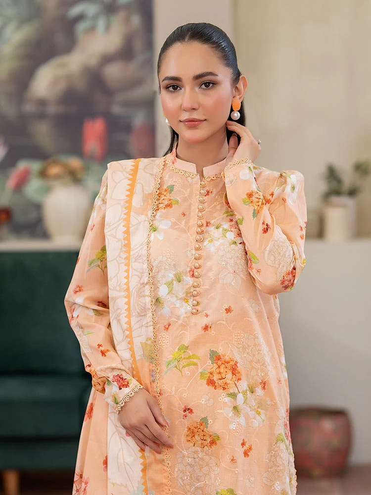 CHIKANKARI Digital Printed Lawn Suit - Image 5