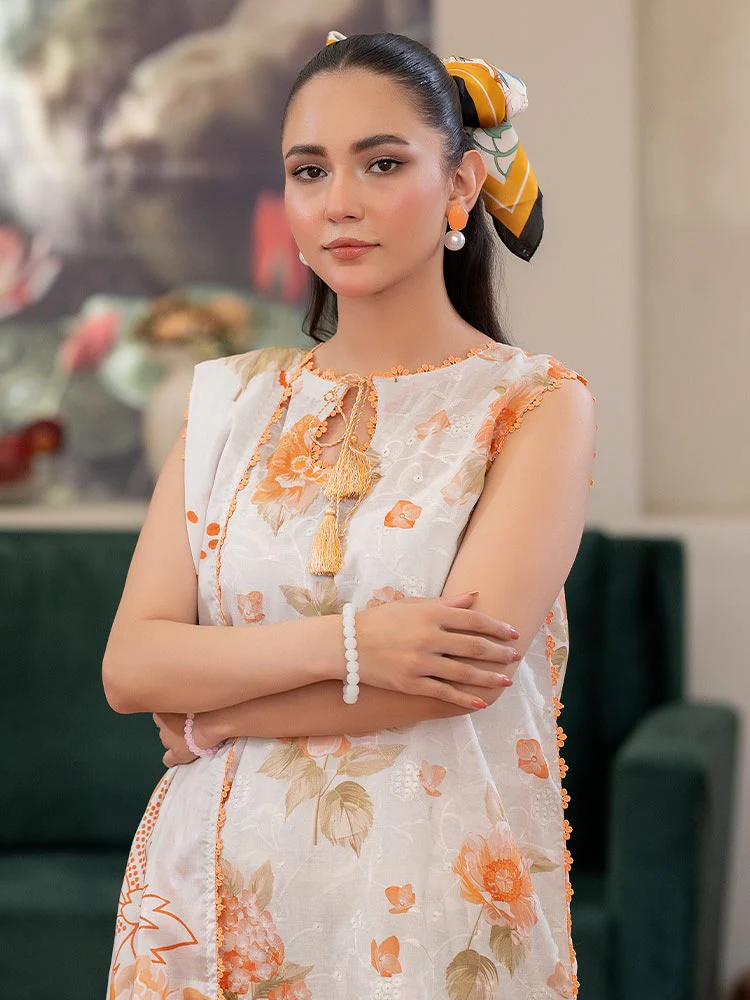 CHIKANKARI Digital Printed Lawn Suit - Image 5