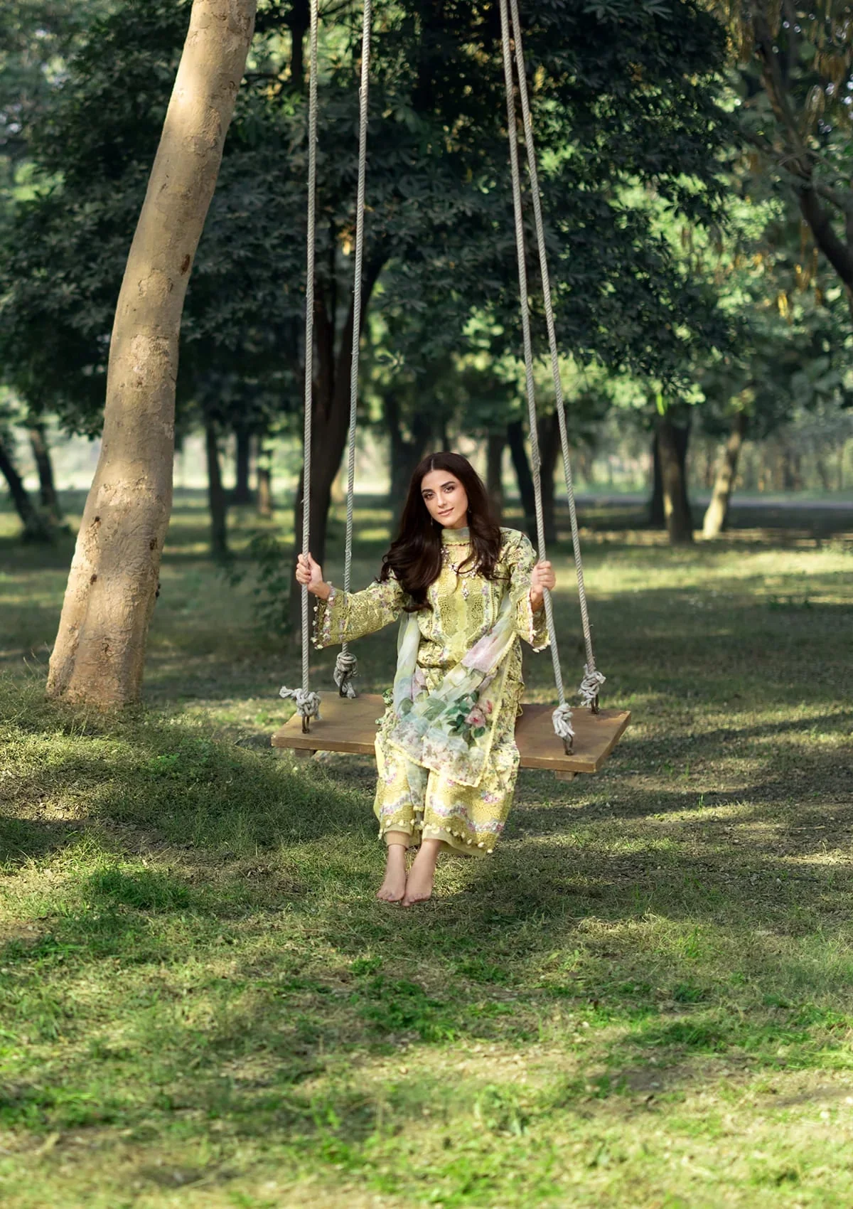 CHIKANKARI PRINTS WITH CHIFFON DUPATTA - Image 9