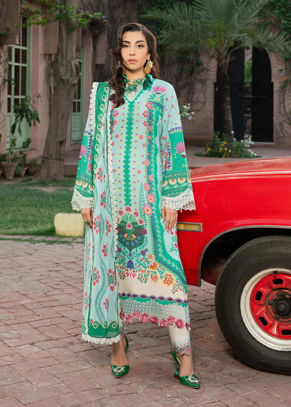 Cocktail Summer Print Lawn