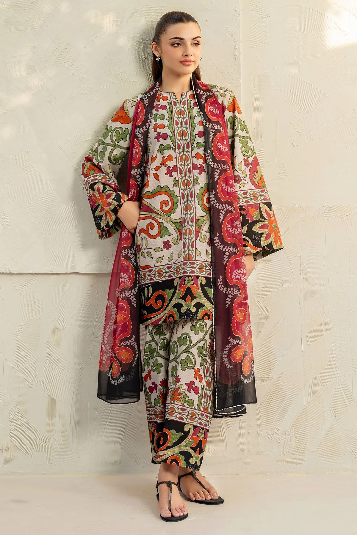 Unstitched Digital Printed Lawn - Image 6