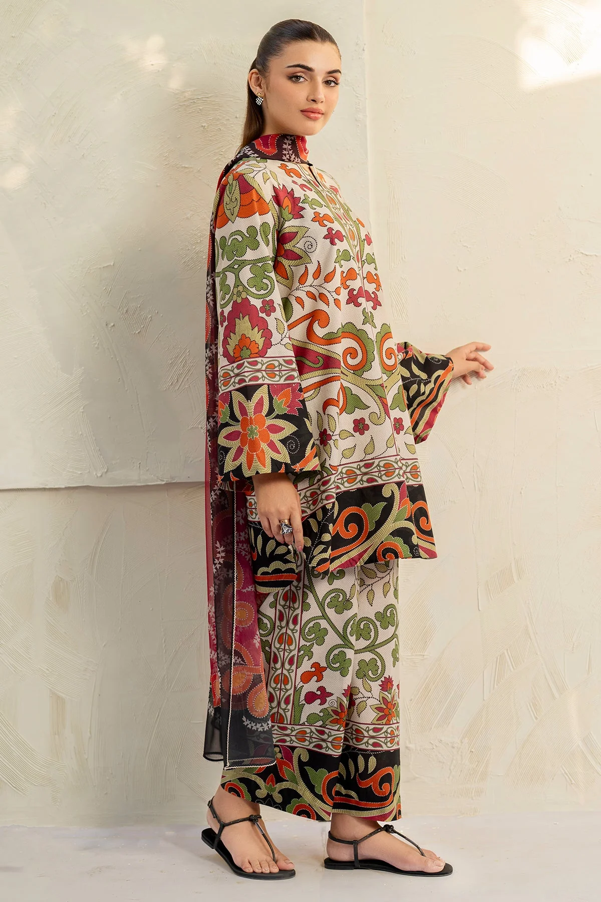 Unstitched Digital Printed Lawn - Image 8