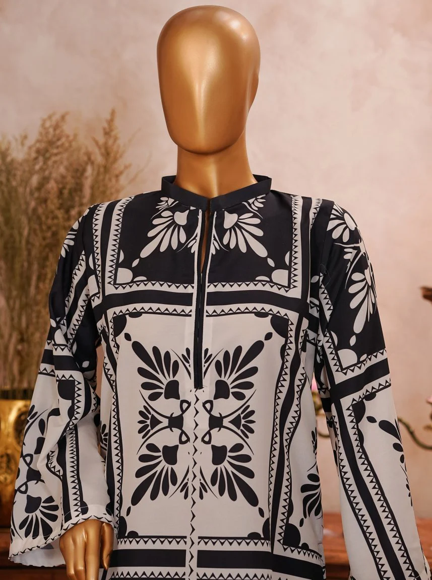 Digital Printed Lawn Stitched 2 Piece Suit - Image 3