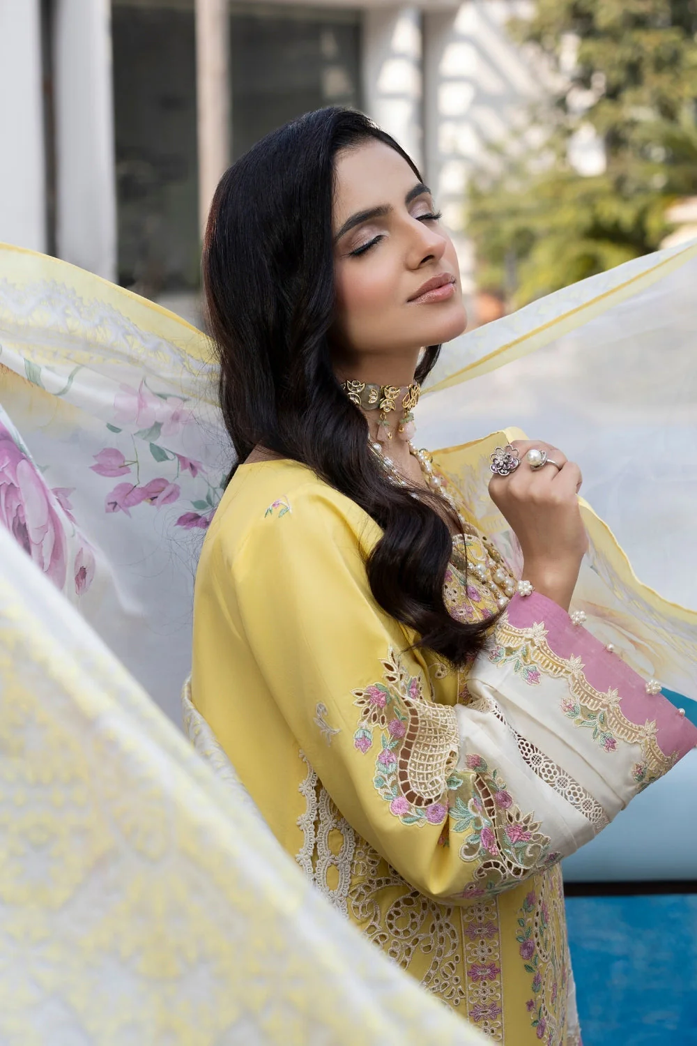 Dil Kash CHIKANKARI  LAWN - Image 6