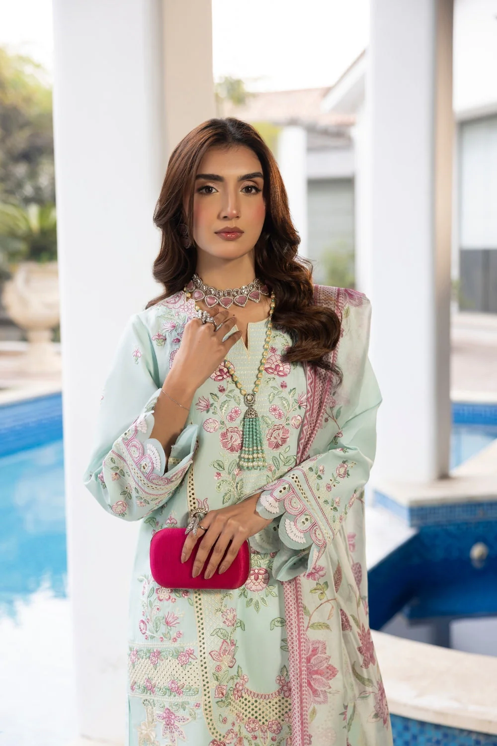 Dil Kash CHIKANKARI LAWN - Image 3