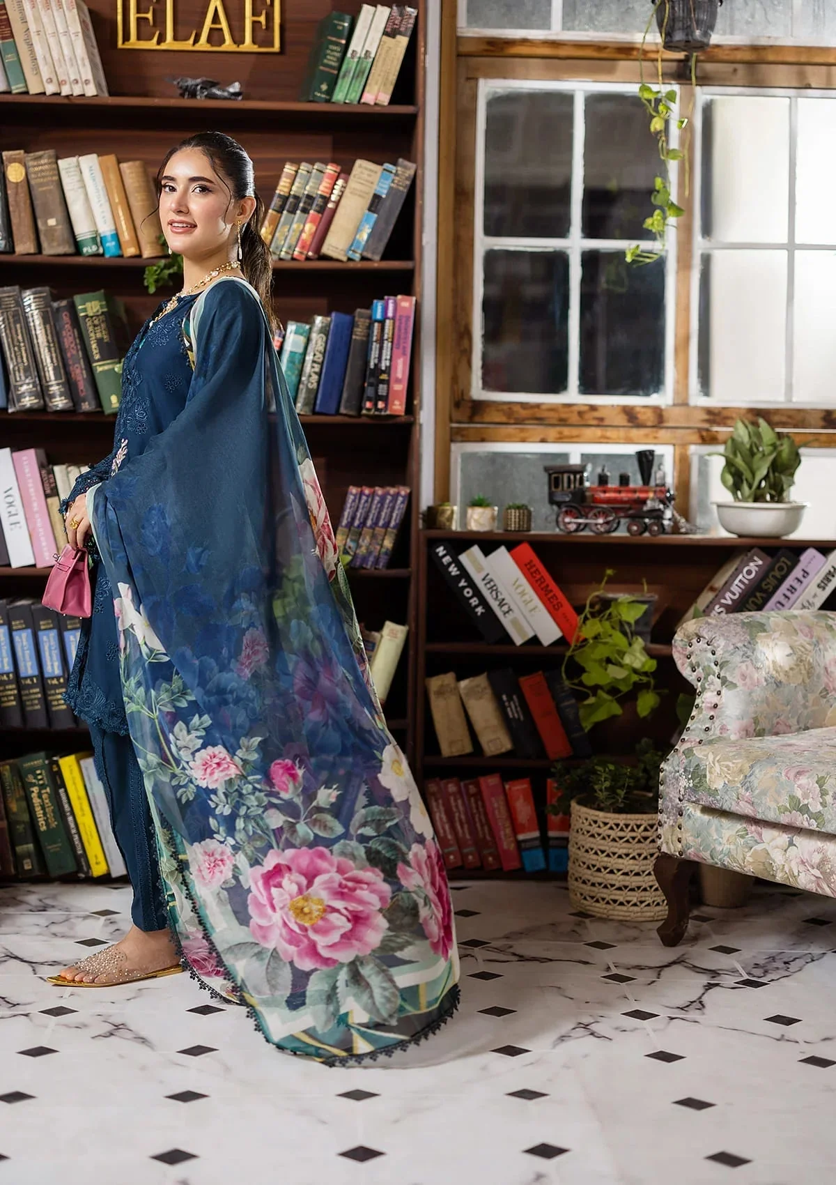E.Craft Chikankari Lawn - Image 3