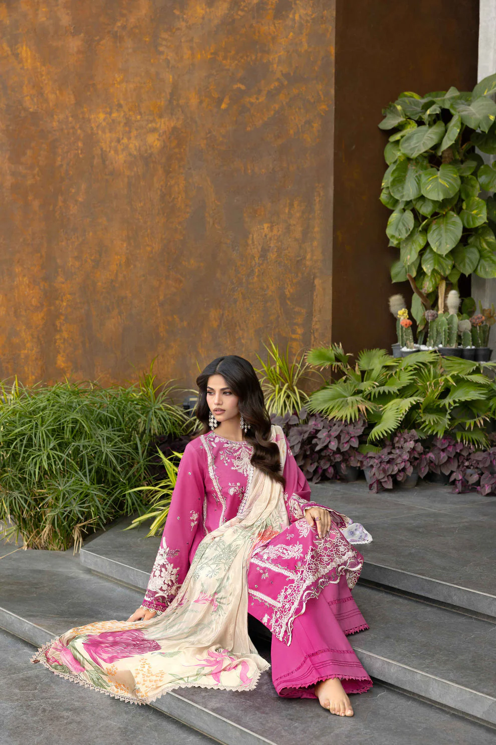 Embroidered 3-Piece Lawn Suit - Image 5