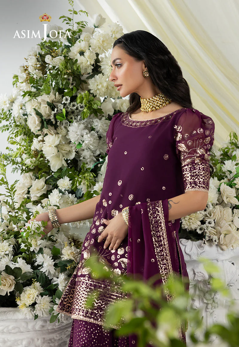 EMBROIDERED CHIFFON UNSTITCHED 3 PCS - Image 5