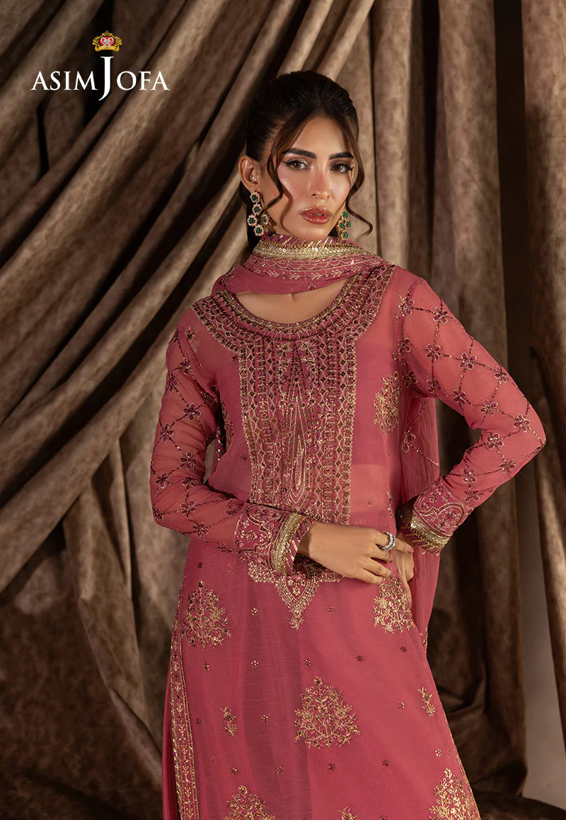 EMBROIDERED CHIFFON UNSTITCHED 3 PCS - Image 4