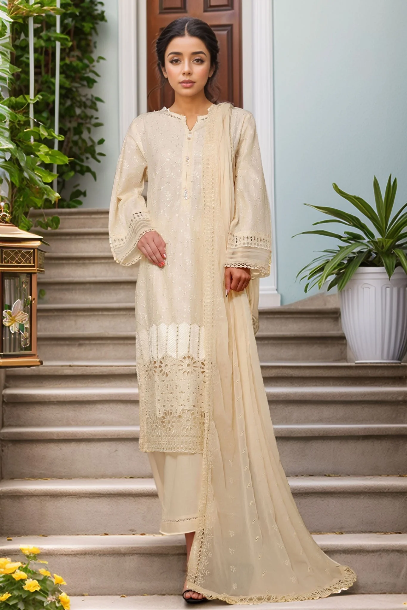Embroidered CHIKANKARI