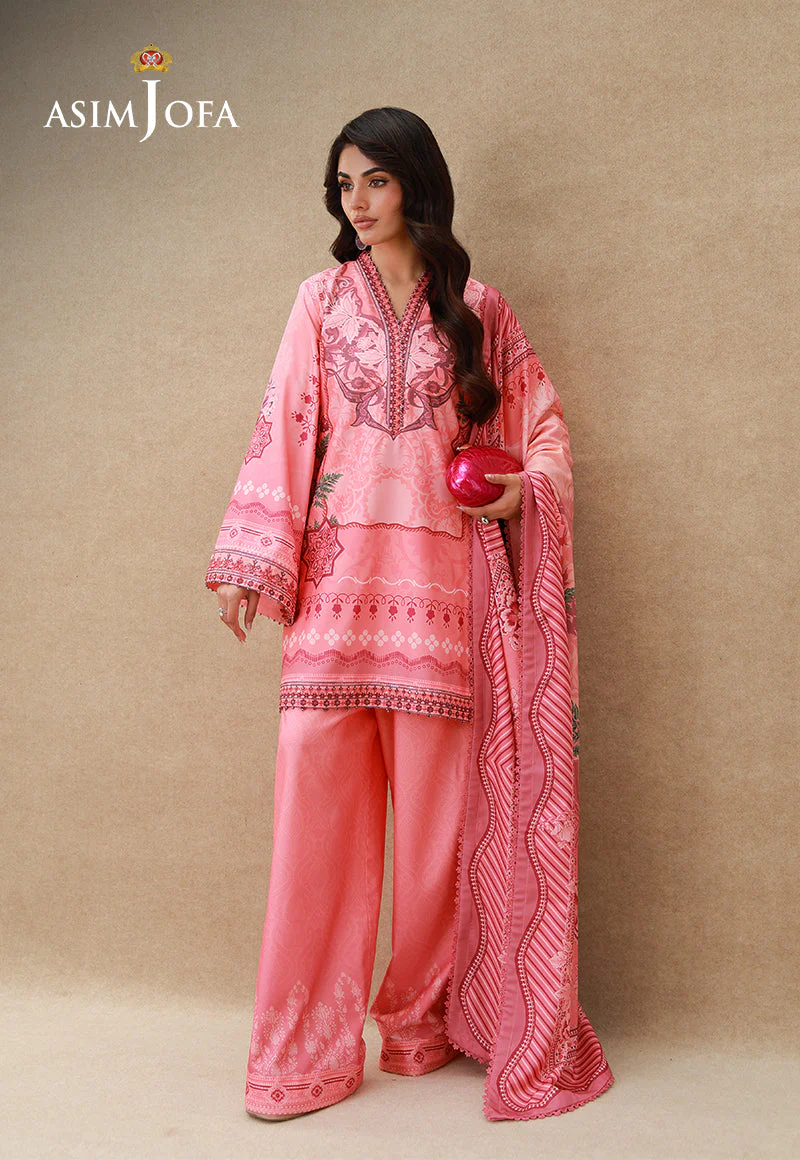 Embroidered Crepe Silk Unstitched 3 Pcs