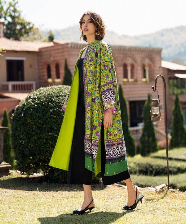 Embroidered Front-open Jacket - Image 4