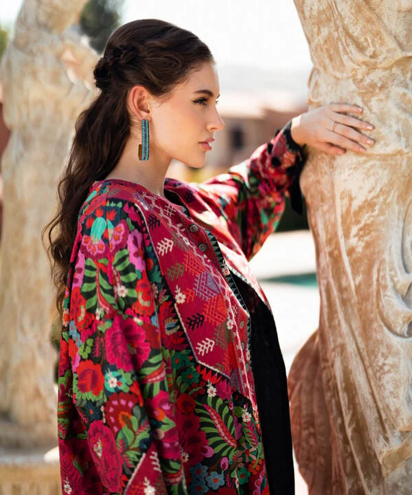 Embroidered Front-Open Jacket - Image 4