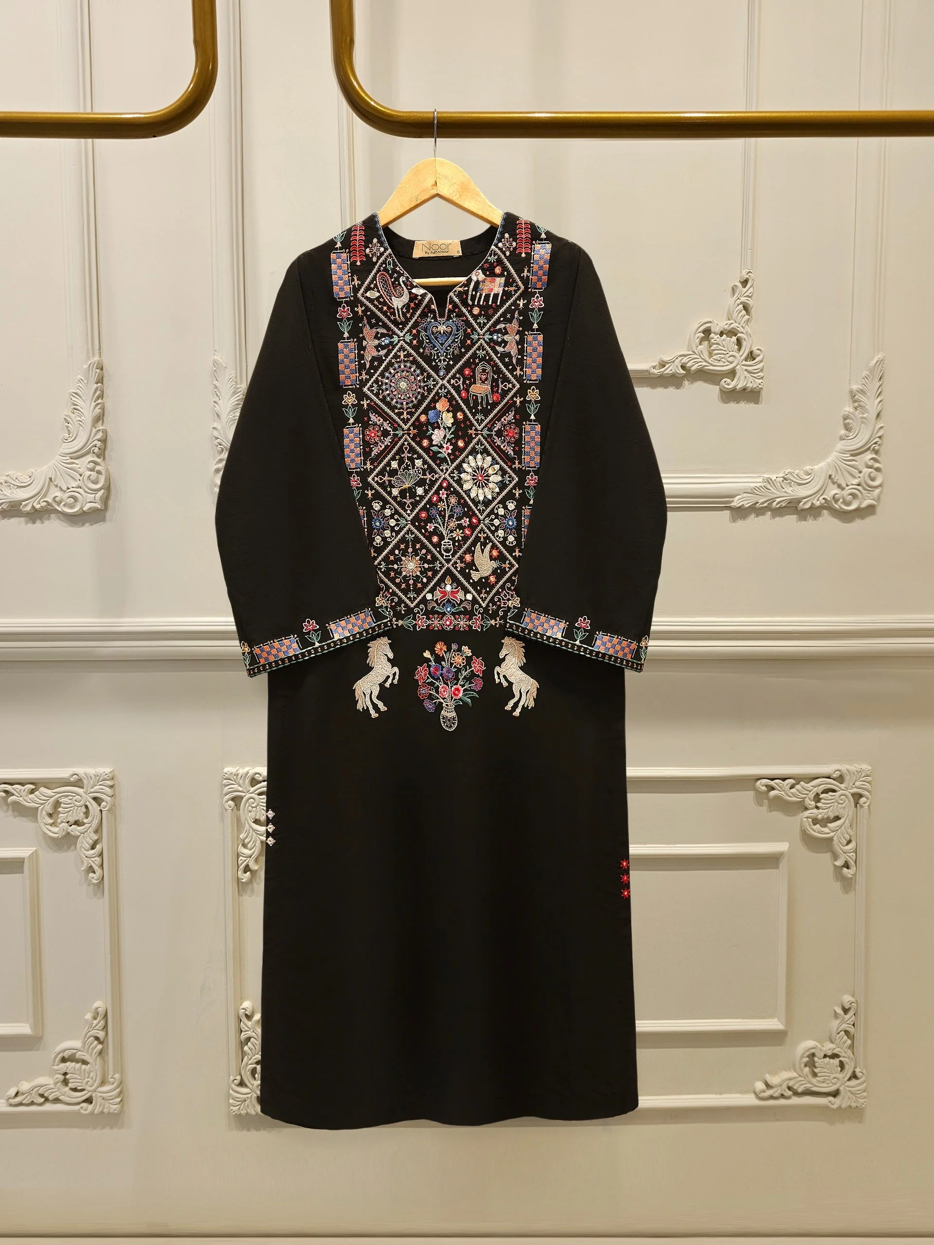 Embroidered Georgette Shirt