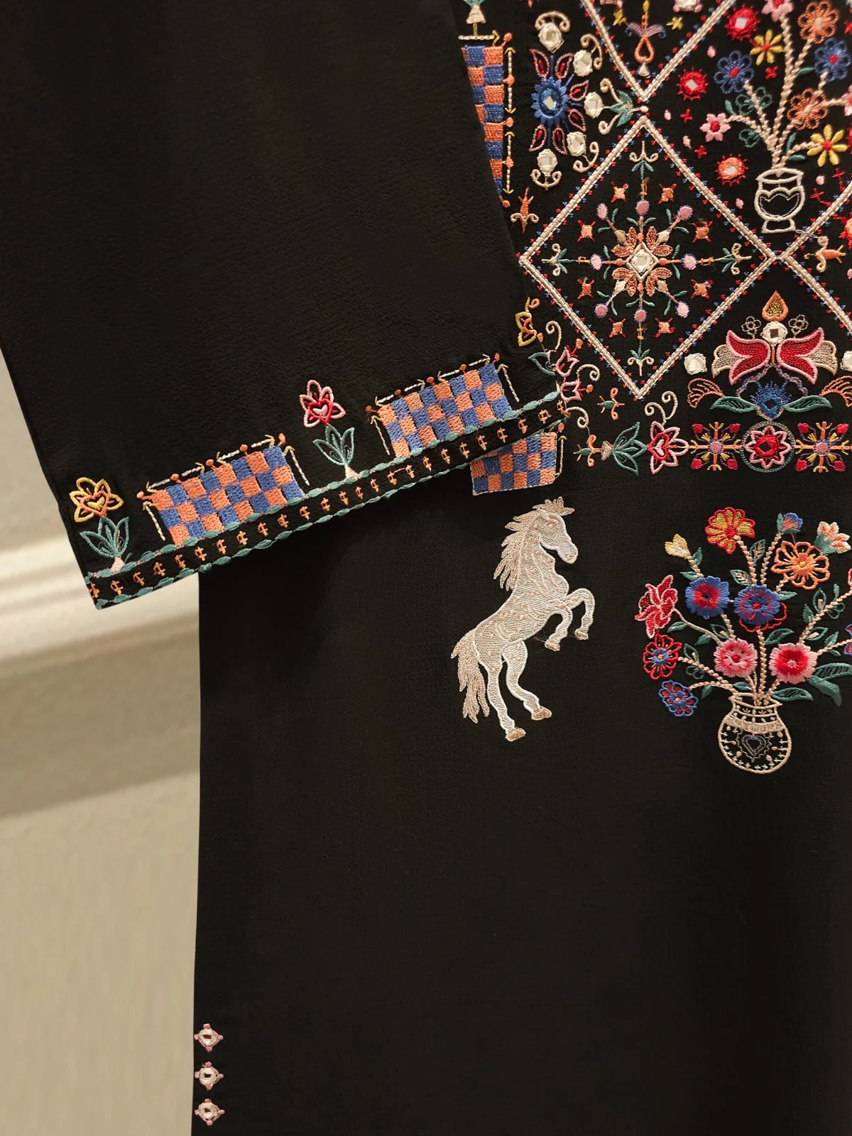 Embroidered Georgette Shirt - Image 4
